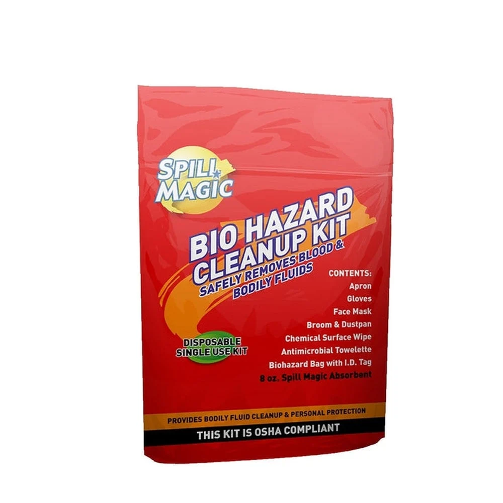 Kits, Cleanup, Biohazard,4 - 8 OUNCE