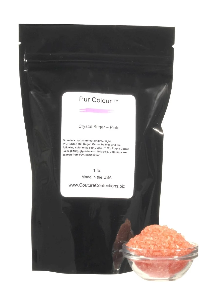 Sugar, Cane, Crystal, Pink,1 - 1 POUND