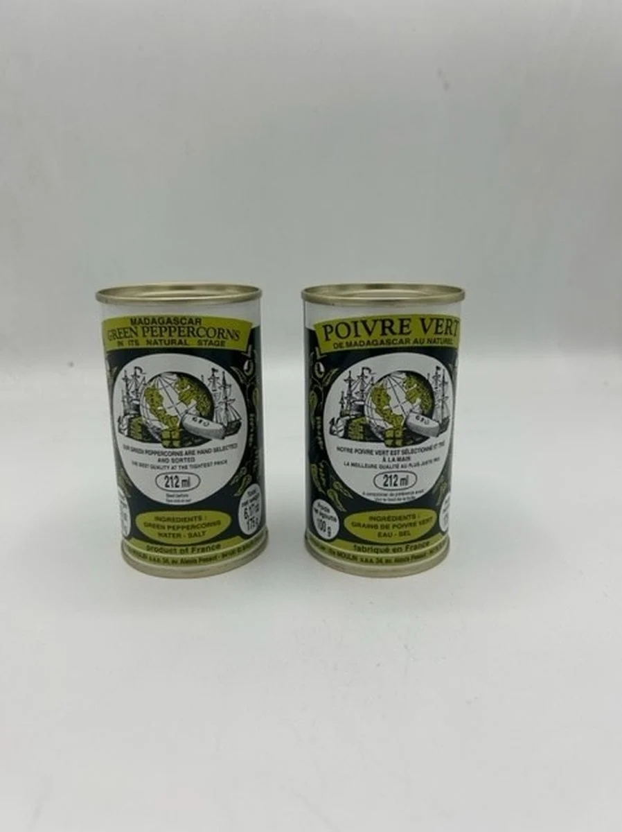 Peppercorns, Green, Whole, in Brine,6 - 3.5 OUNCE