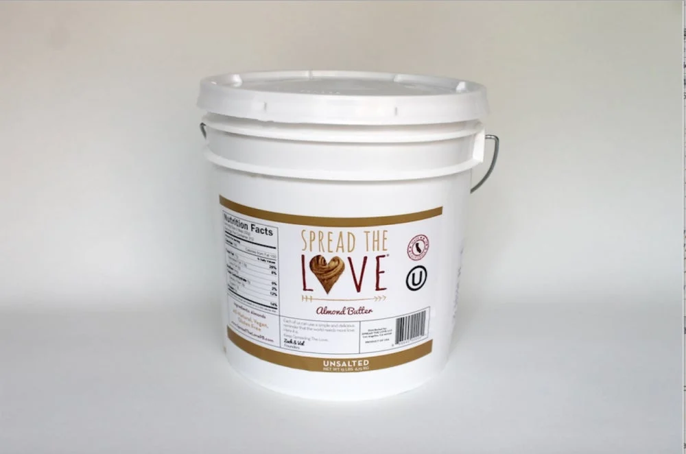 Almond Butter, Creamy, Retail Plastic,1 - 15 POUND