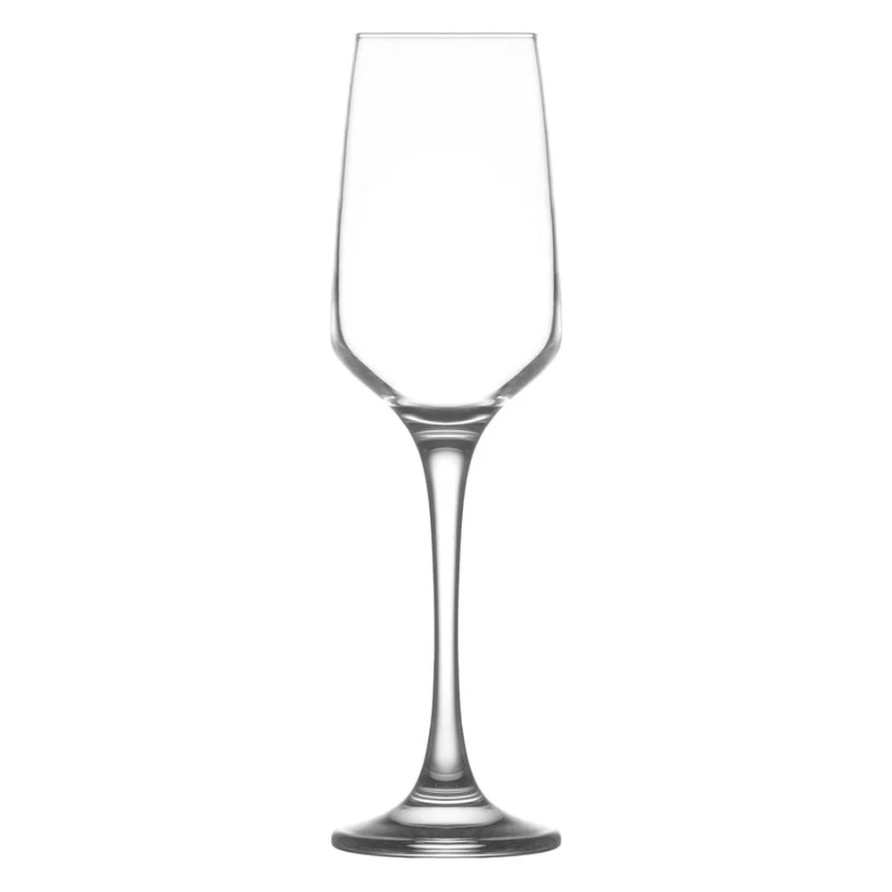 Flutes, Champagne, Lyon, 7.75 Ounce, 1.97 x 8.86 Inch, Soda Lime,12 - 1 COUNT