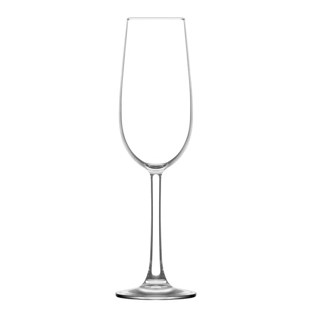 Flutes, Champagne, Sardinia, 7.50 Ounce, Soda Lime,12 - 1 COUNT