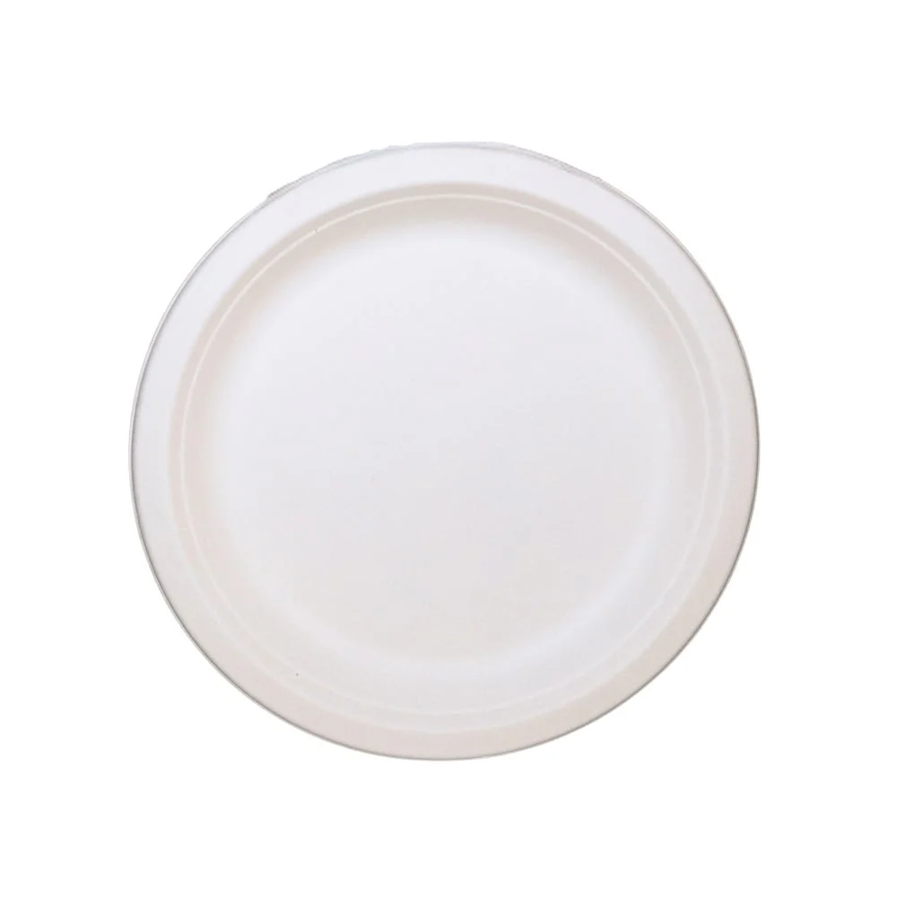 Plate, 6 Inch, Bagasse, White, Round,1000 - 1 COUNT