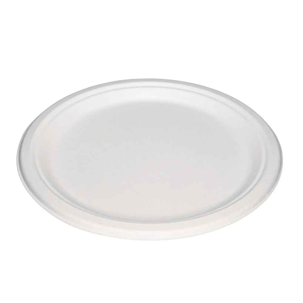 Plate, 12 Inch, Bagasse, White, Oval,500 - 1 COUNT