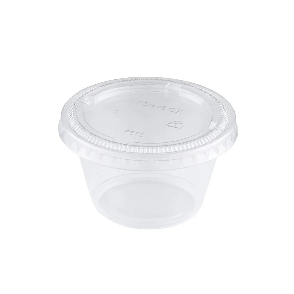Cups, Portion, 4 Ounce, Plastic, Clear, Oval, Polypropylene,2500 - 1 COUNT