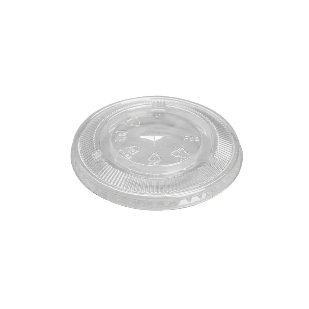 Lids, Flat, X-Slot, Plastic, Clear, PET, For 12-24 Ounce Cups,1000 - 1 COUNT