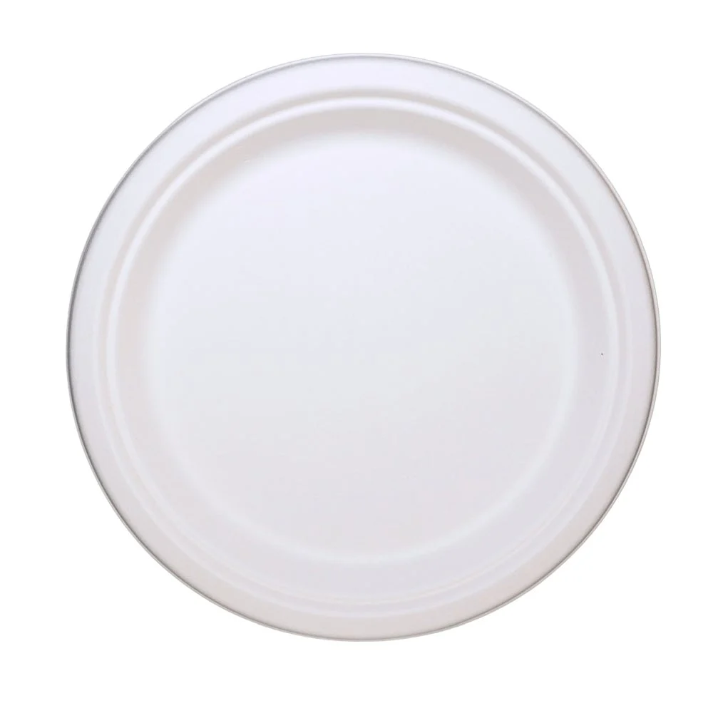 Container, 9 x 9 Inch, Sugarcane, White,200 - 1 COUNT