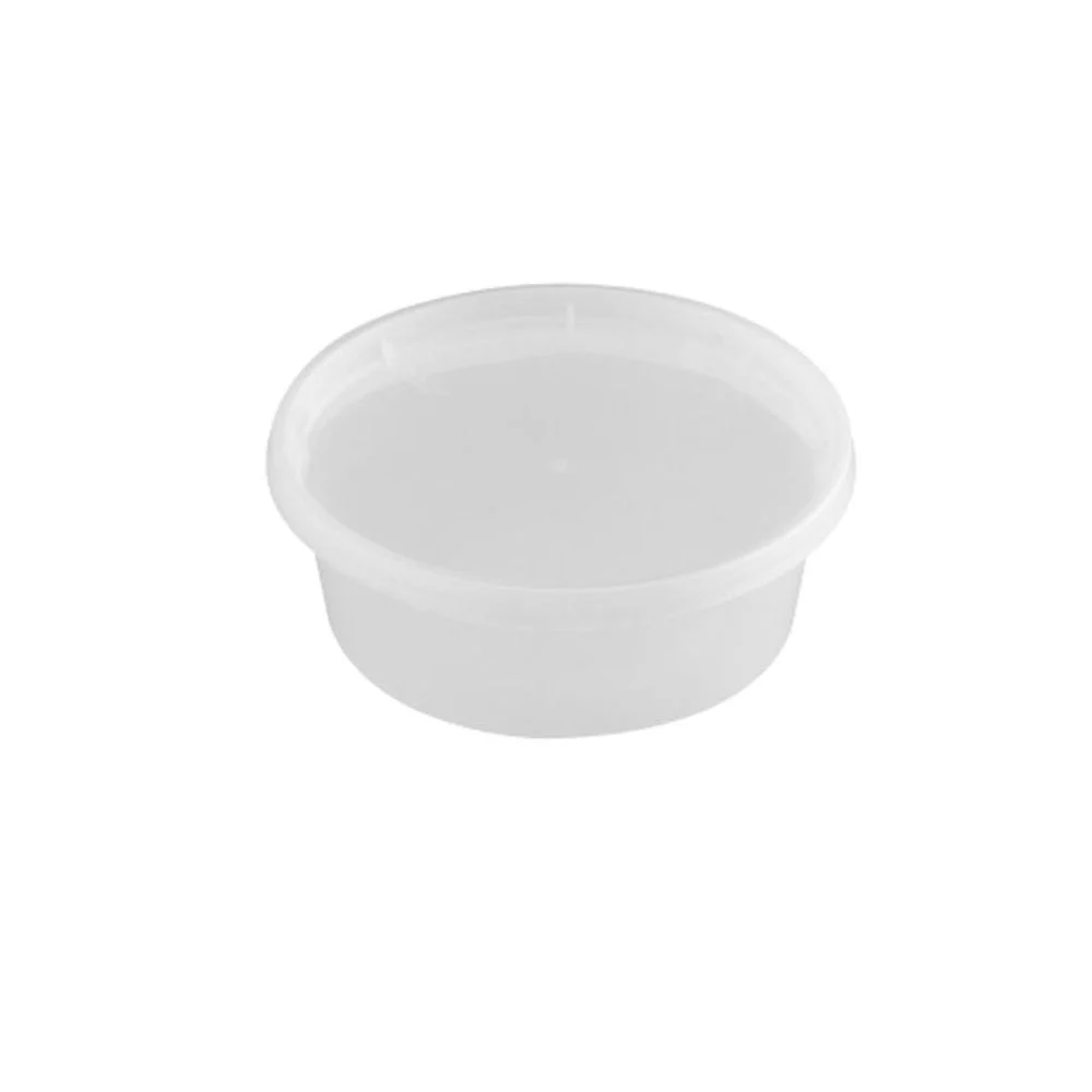 Container, Deli, 8 Ounce, Microwaveable Plastic, Polypropylene,240 - 1 COUNT