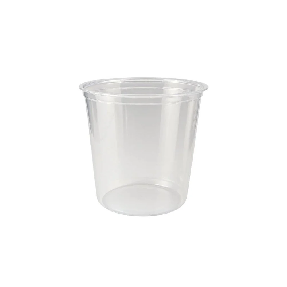 Container, Deli, 24 Ounce, Microwaveable Plastic, Clear,500 - 1 COUNT