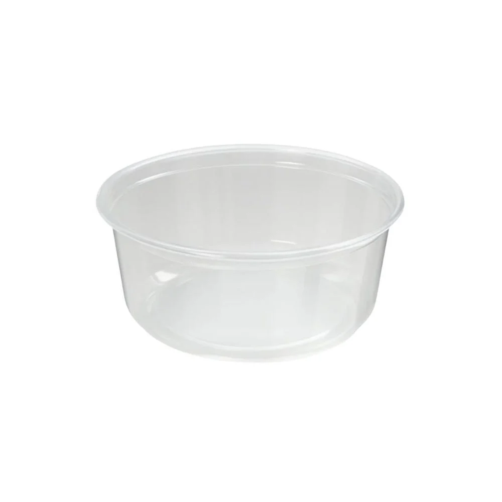 Container, Deli, 8 Ounce, Microwaveable Plastic, Clear,500 - 1 COUNT
