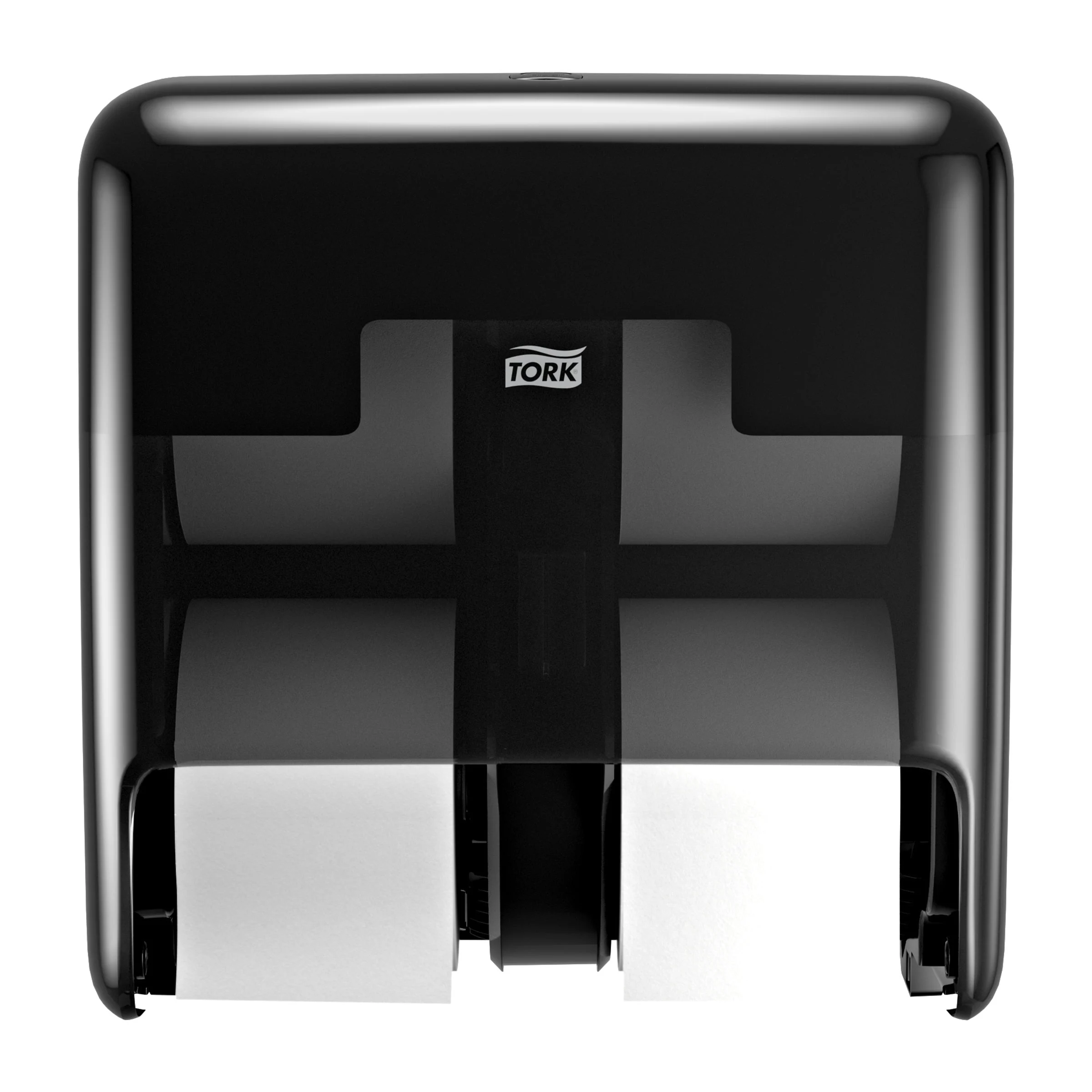 Dispenser, Bath Tissue, 4-Roll, Black, Coreless,1 - 1 EACH