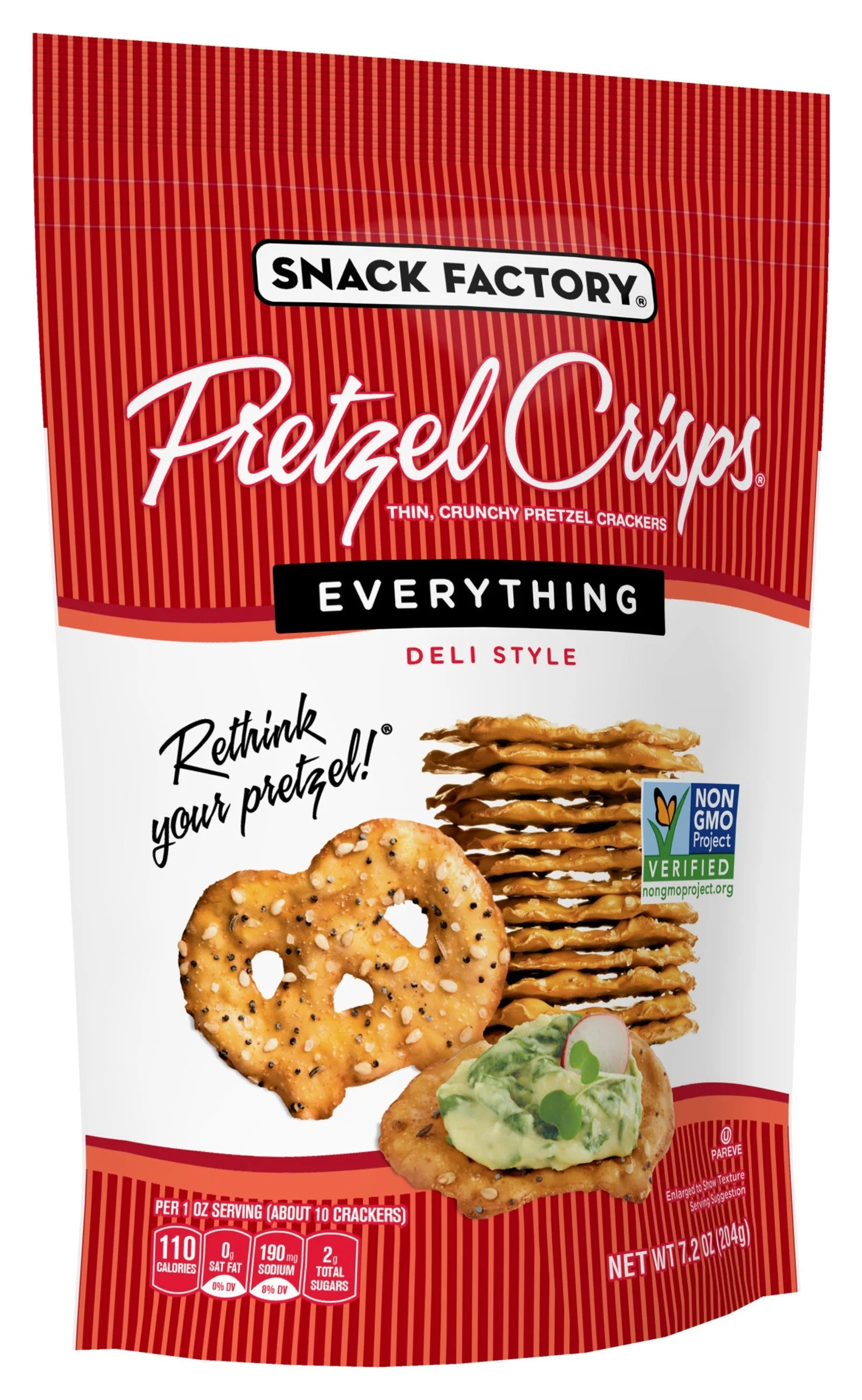 Crisps, Pretzel, Everything,12 - 7.2 OUNCE