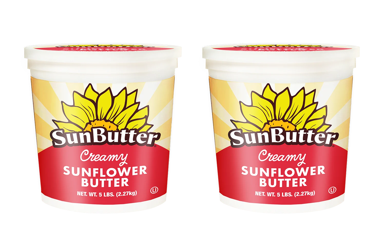 Sunbutter Creamy Tubs 5 Pound Each - 2 Per Case.