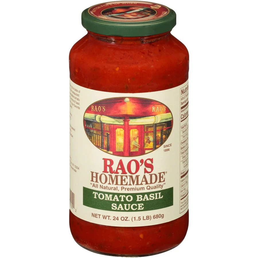 Rao's Homemade Tomato Basil Sauce 24 Ounce Size - 12 Per Case.
