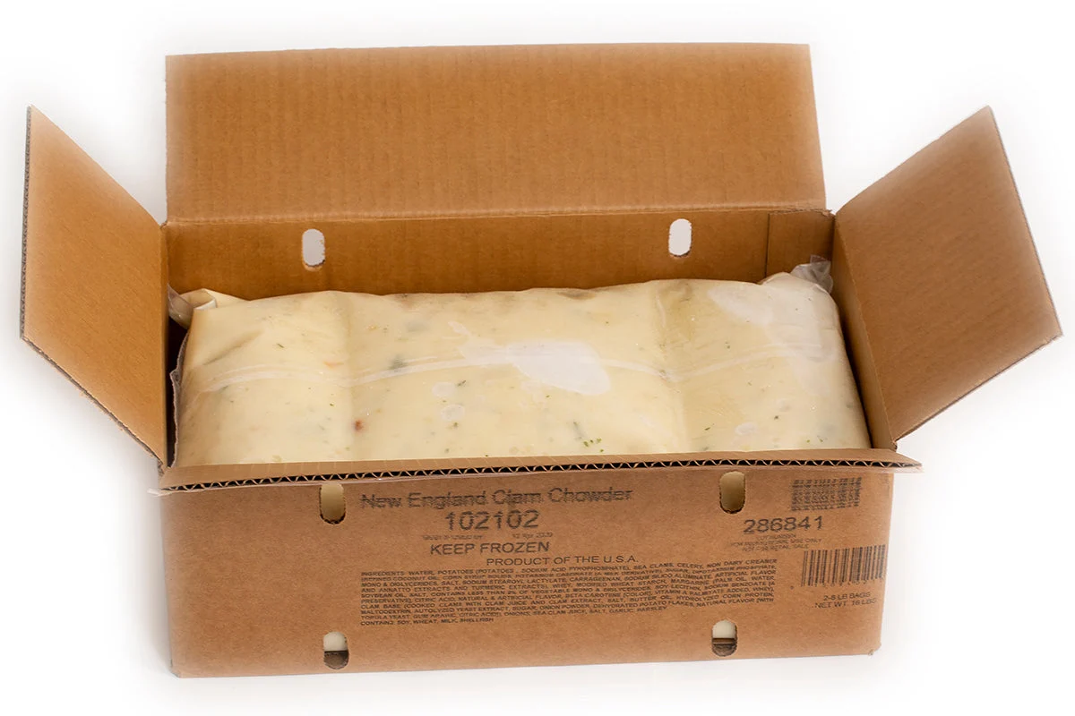 Taste Traditions New England Clam Chowder Product Of USA 8 Pound Each - 2 Per Case.