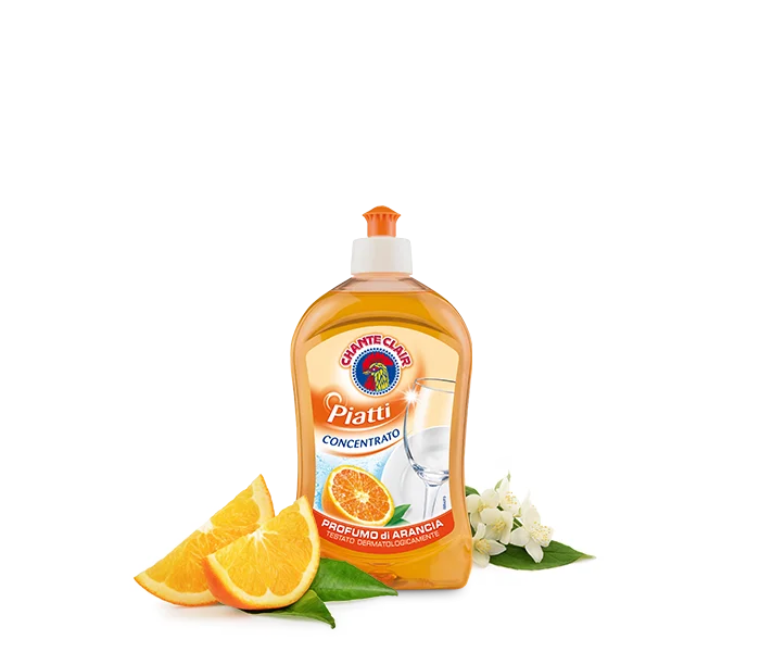 Chanteclair Dish Washing Soap Orange Scent, Piatti Concentrato Arancia, 500ml