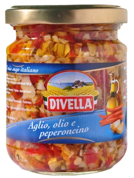 Divella Aglio, Olio e Peperoncino, 190g Jar