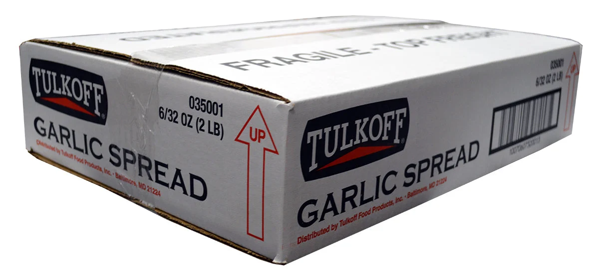 Tulkoff Original Garlic Spread 2 Pound Each - 6 Per Case.