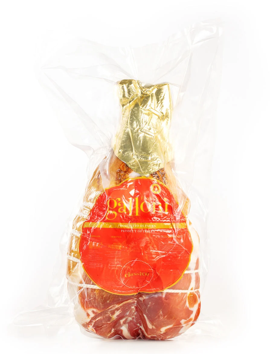 Galloni Red Label Prosciutto Di Parma, Rounded, Aged 16 months, Approx. 17 lb