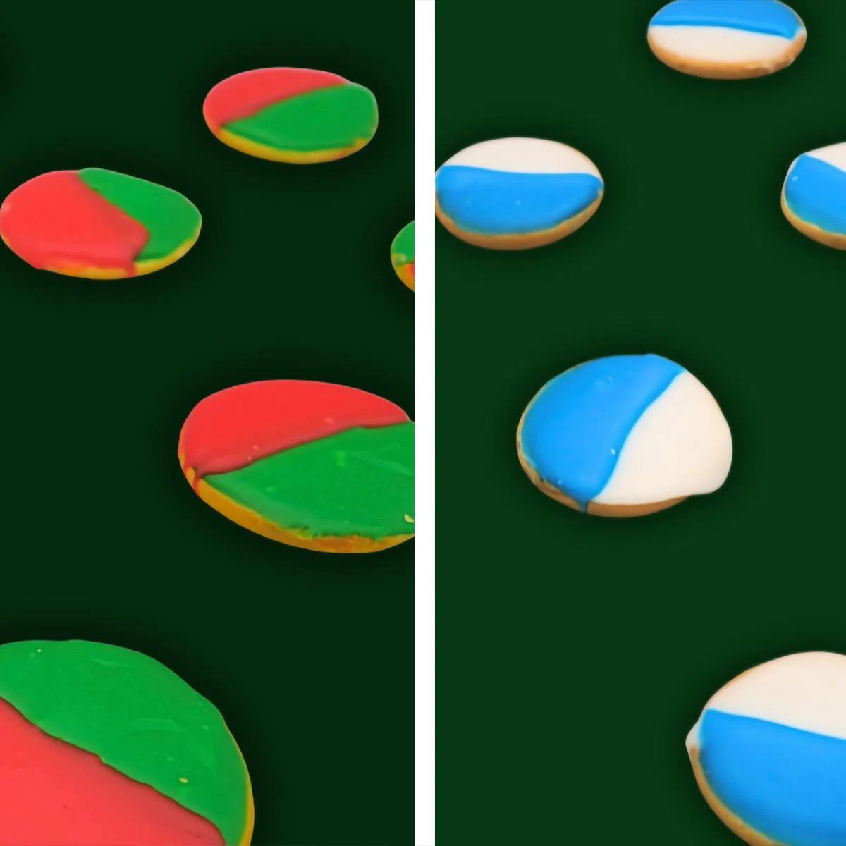Holiday Mini "Black & White" Cookies - Choose Your Own