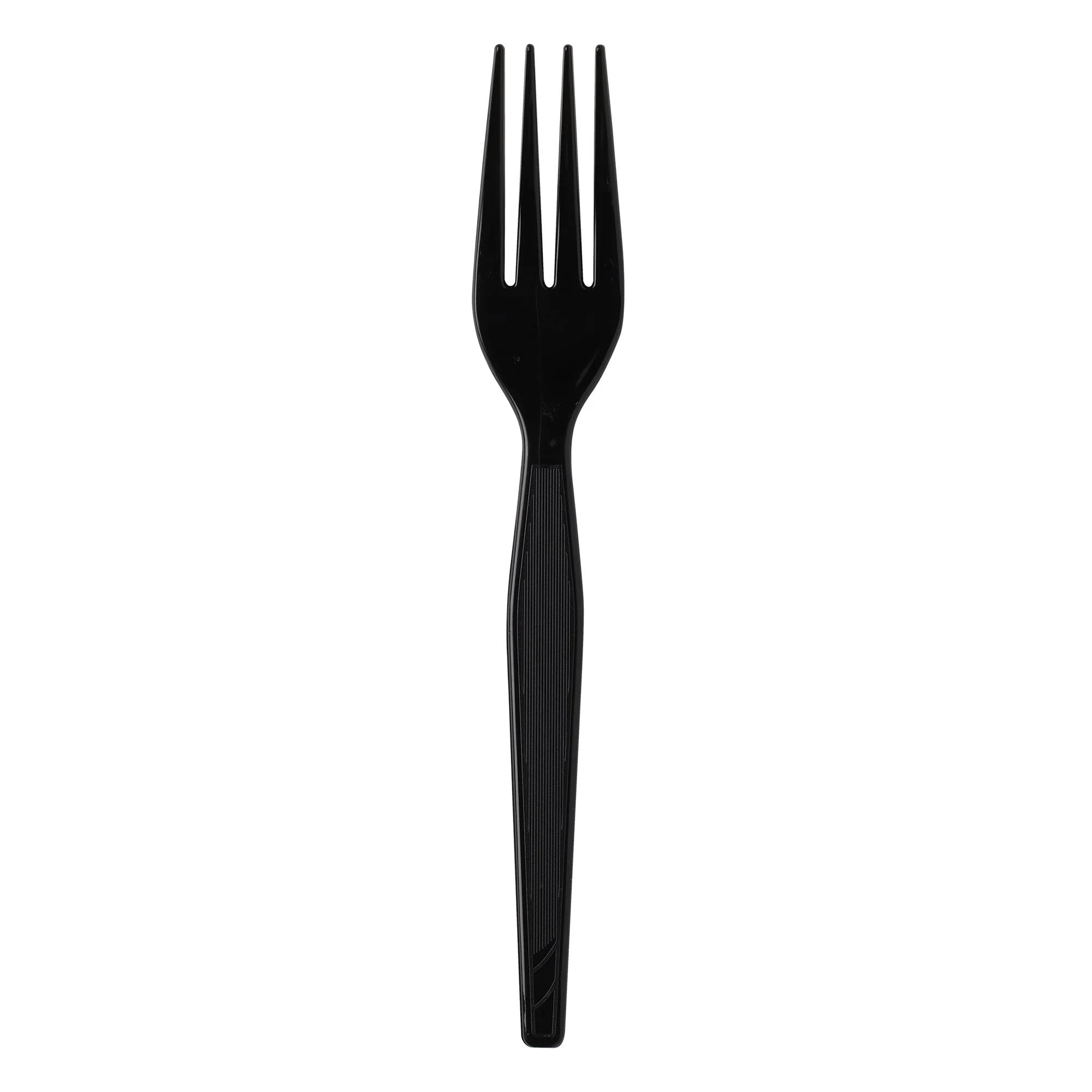 Dixie(R) Heavy-Weight Polystyrene Disposableplastic Forks By Gp Pro Individually Wrapped Black 1