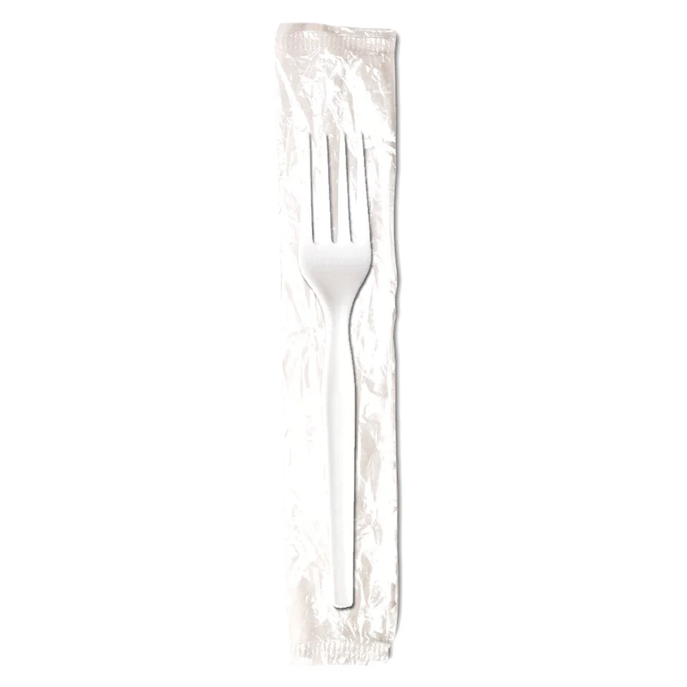 Dixie(R) Medium-Weight Polystyrene Disposable Plastic Forks By Gp Pro (Georgia-Pacific) Individuall