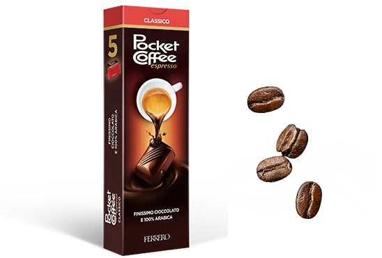 Ferrero Pocket Coffee Espresso, 5 piece 62.5g