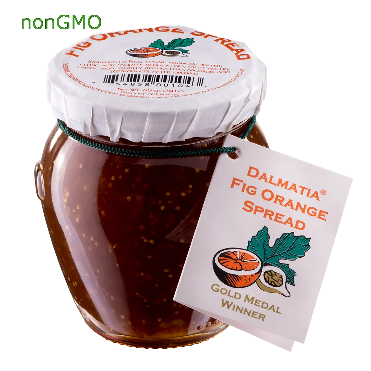 Dalmatia Fig ORANGE Jam, Spread, 8.5 oz Jar