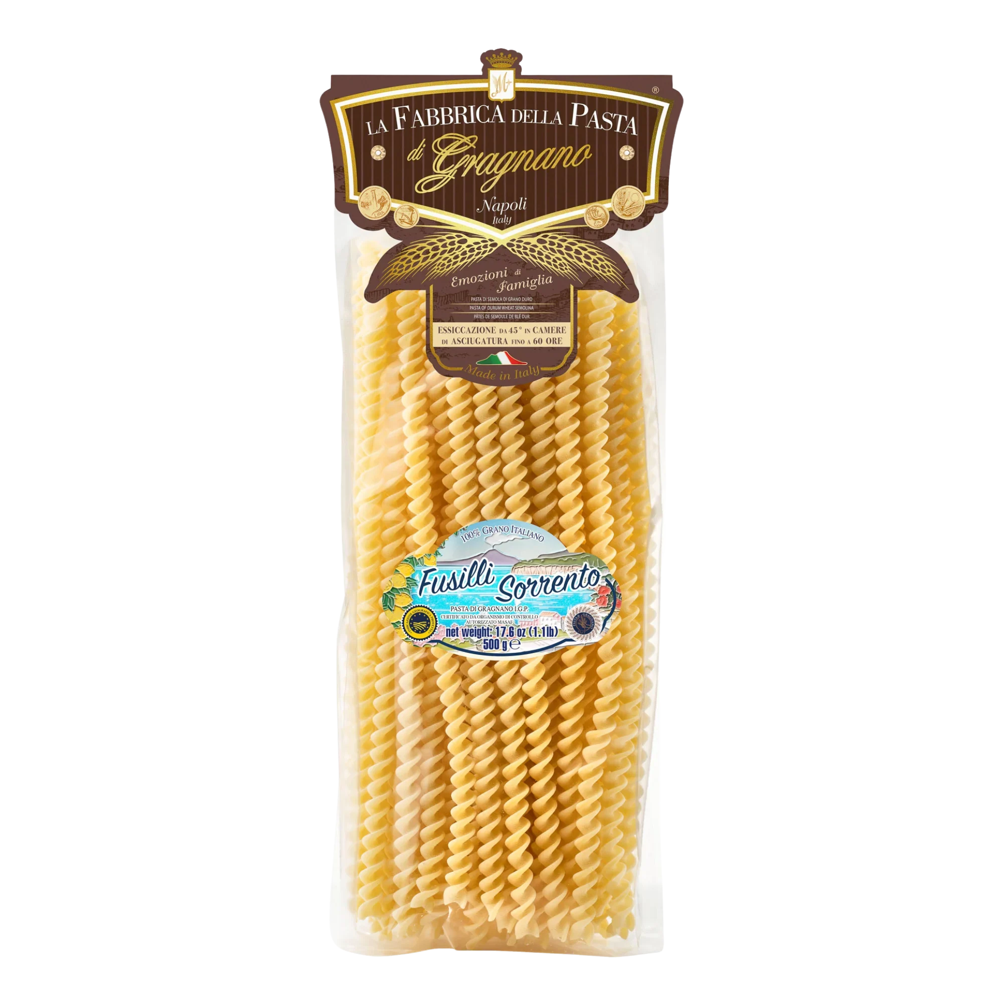 La Fabbrica Della Pasta Fusilli Sorrento, #851, 17.6 oz | 500gr