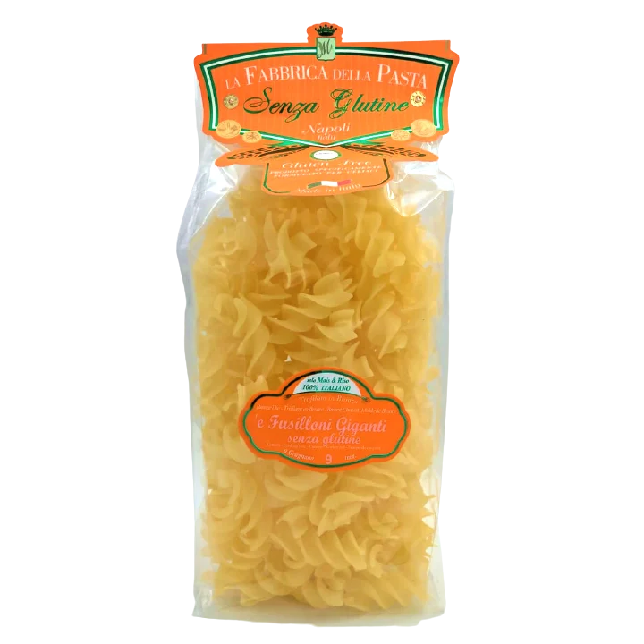 La Fabbrica Della Pasta Gluten Free Fusilloni Giganti, #146GF, 17.6 oz | 500g