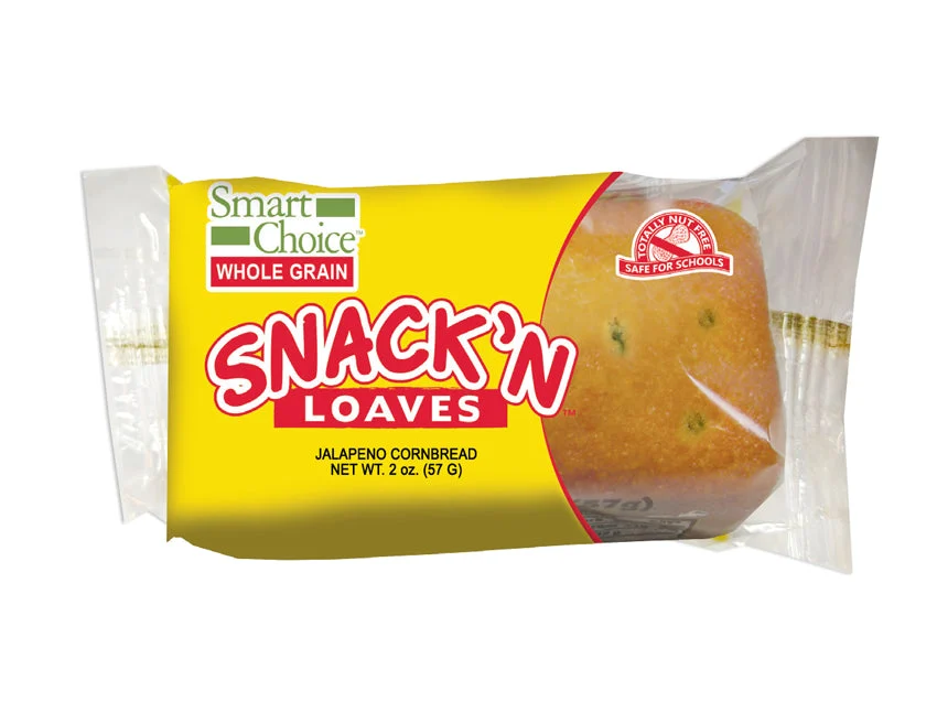 Muffin Town Whole Grain Jalapeno Cornbread 2 Ounce - 72 Per Case.