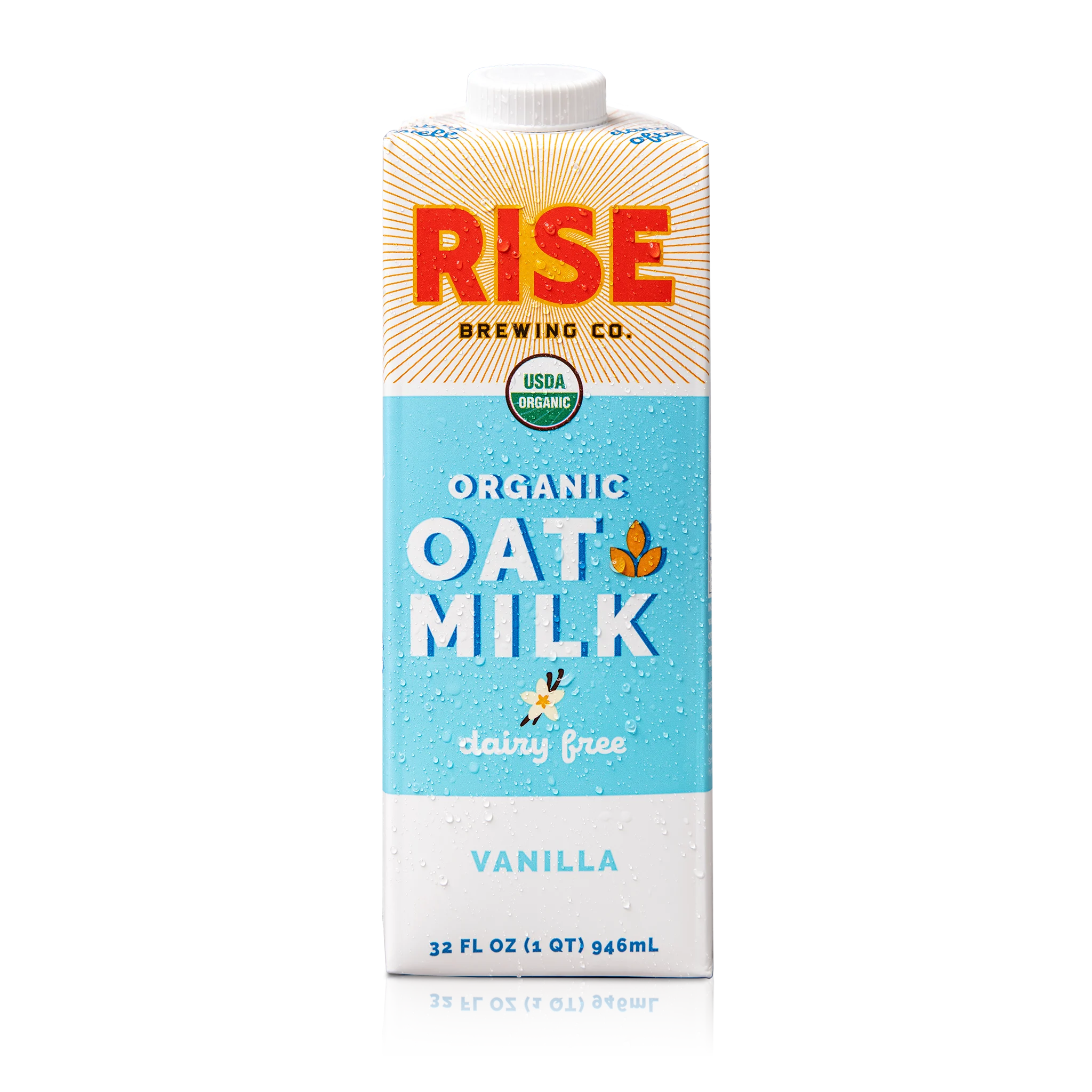Rise Brewing Co Vanilla Oat Milk 32 Fluid Ounce - 6 Per Case.