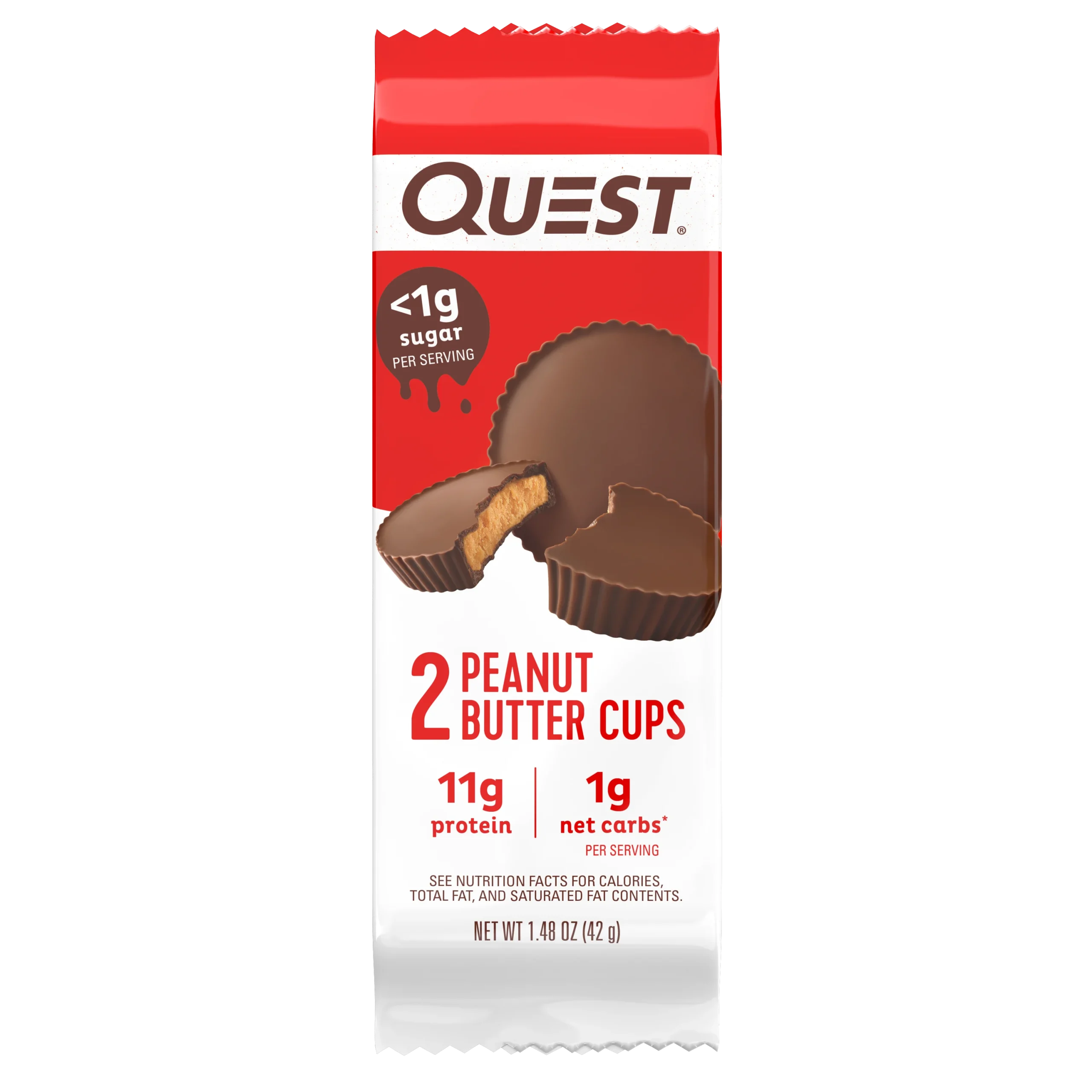 Quest Peanut Butter Cups 1.48 Ounce Size - 144 Per Case.