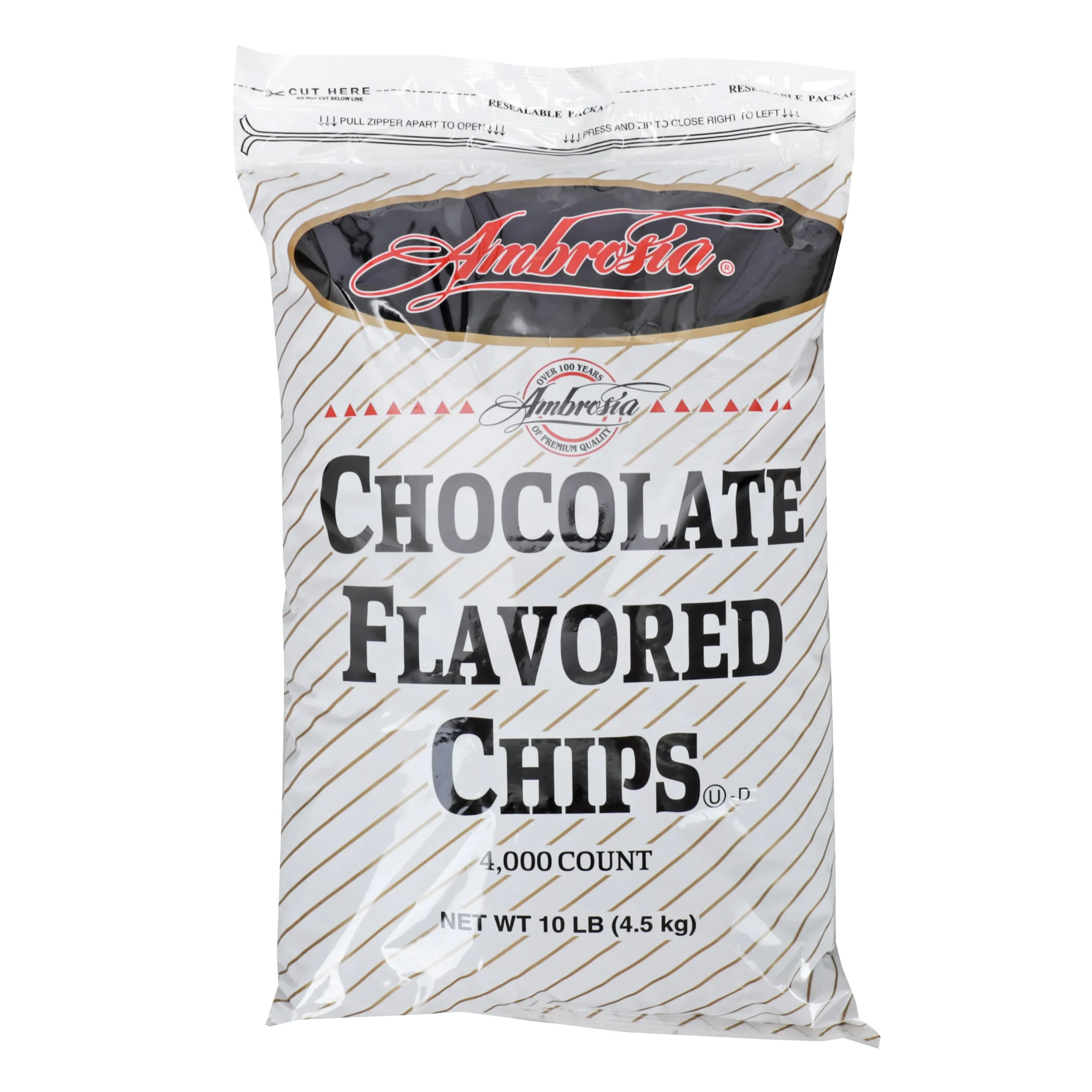 Drops Chocolate Flavor Ambrosia 10 Pound Each - 1 Per Case.