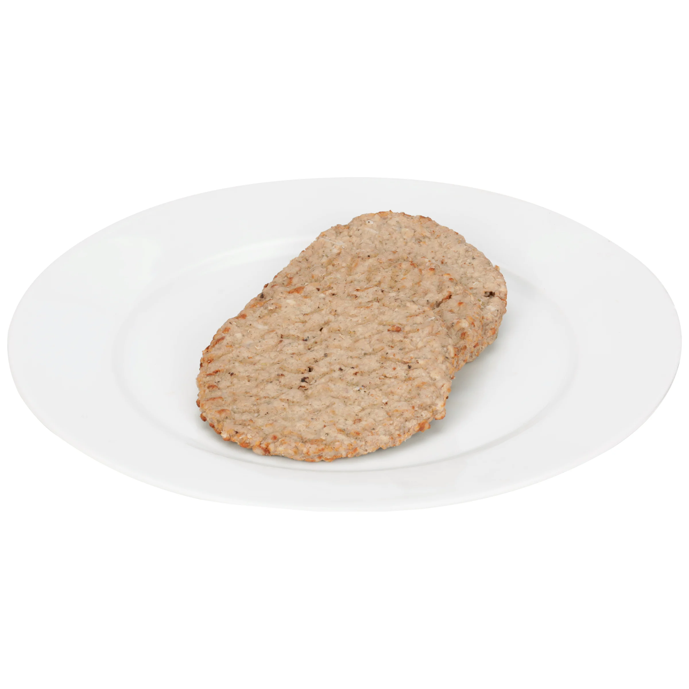 Sausage Patties Cooked 5 Inch  10 Pound Each - 1 Per Case.