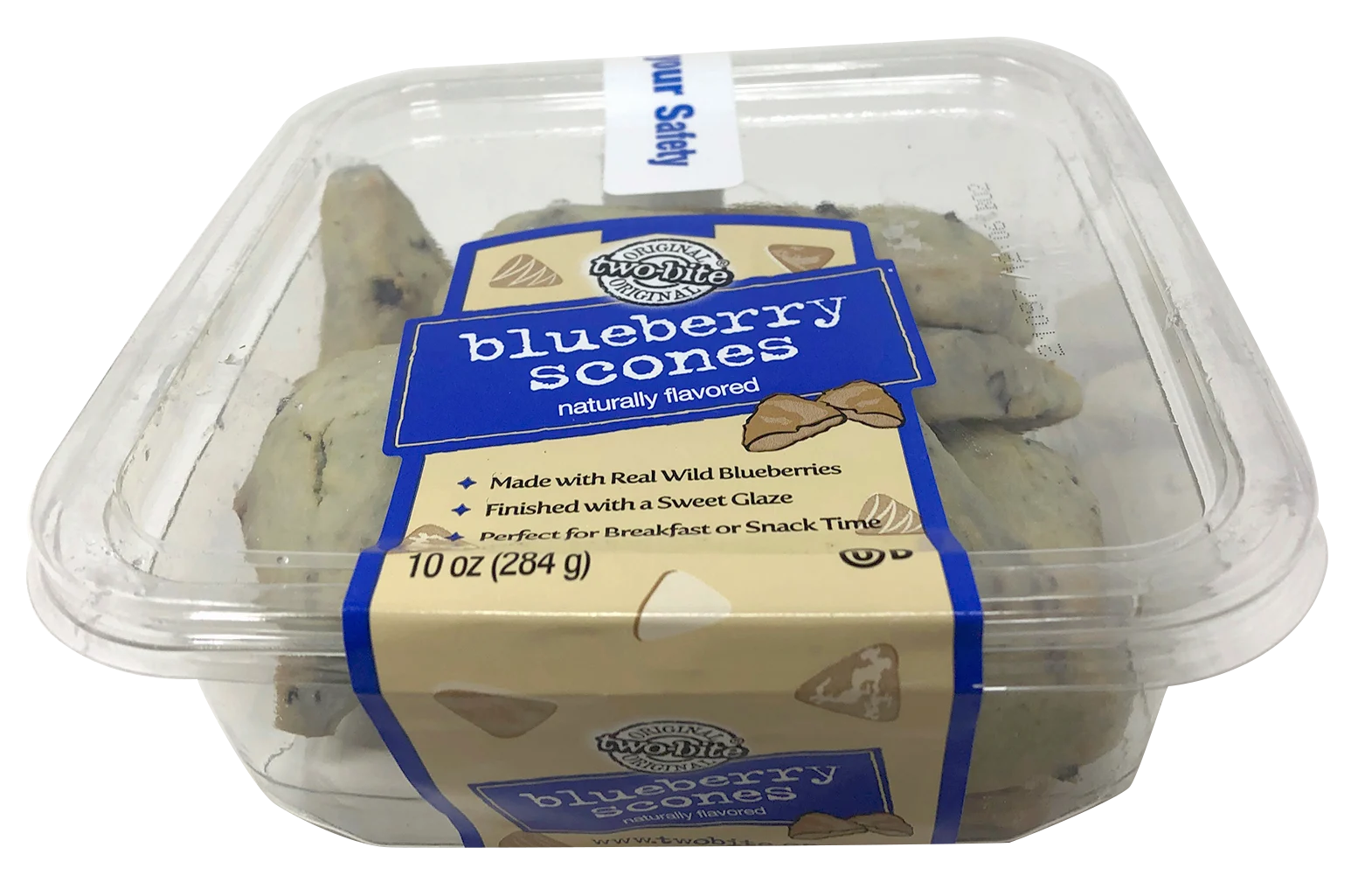 Two Bite Blueberry Scones 10 Ounce Size - 24 Per Case.