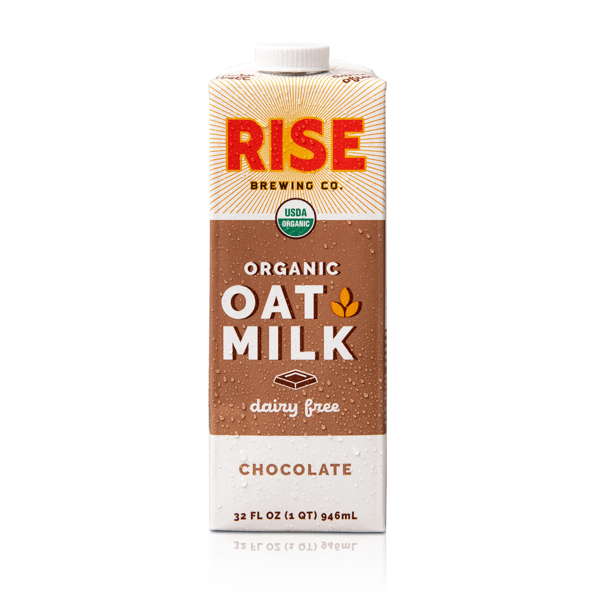 Rise Brewing Co Chocolate Oat Milk 32 Fluid Ounce - 6 Per Case.