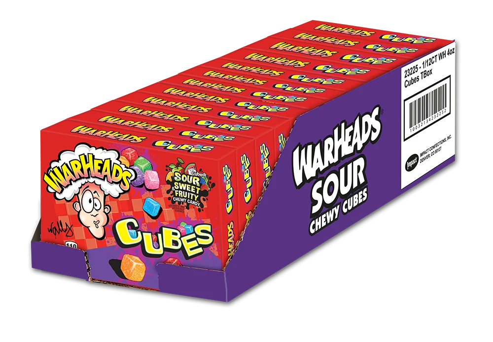 Cubes Theater Box 4 Ounce Size - 12 Per Case.