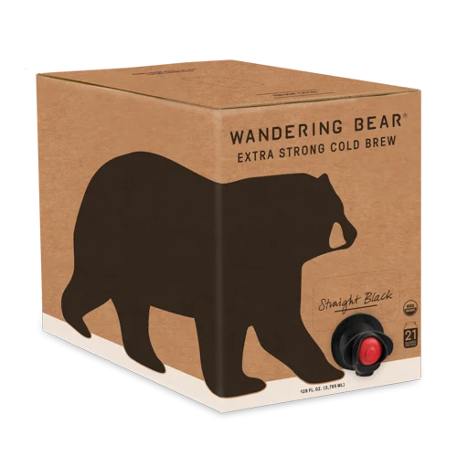 Wandering Bear Coffee Black Cold Brew 18 Pound Each - 2 Per Case.