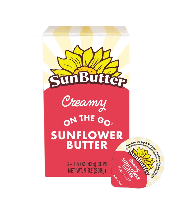 Sunbutter Creamy On The Go Canisters 9 Ounce Size - 6 Per Case.