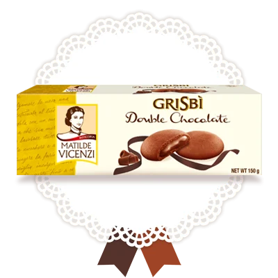 Vicenzi Grisbi Double Chocolate, 5.30 oz | 150g