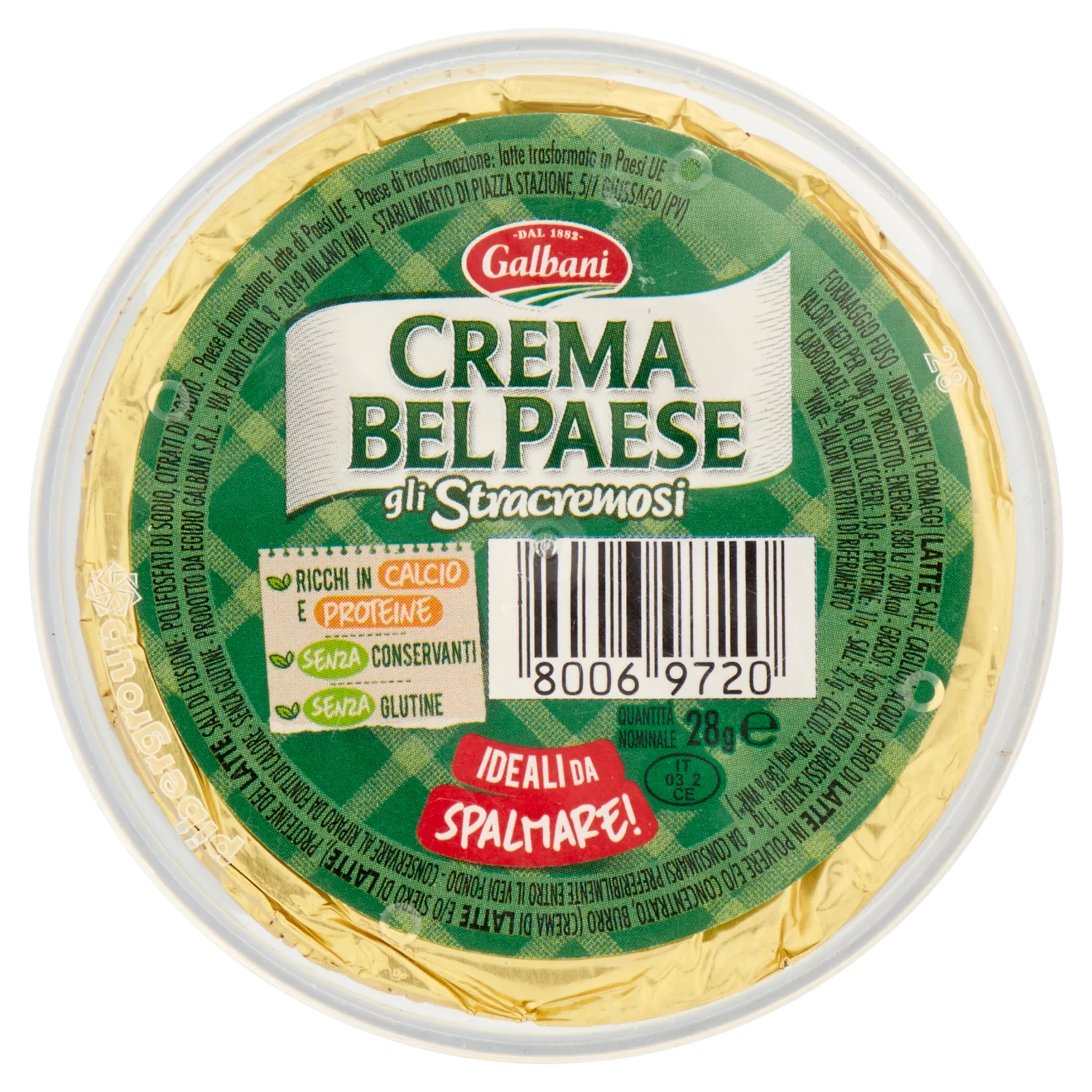 Galbani Bel Paese Cheese Medallions, 1.98 oz (56g) – Italian Semi-Soft Cheese, 2 Pack