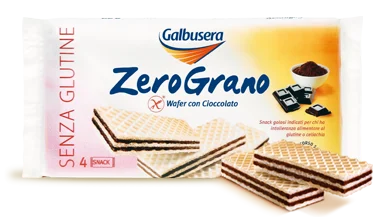 Galbusera Gluten Free ZeroGrano Wafer with Chocolate  180g