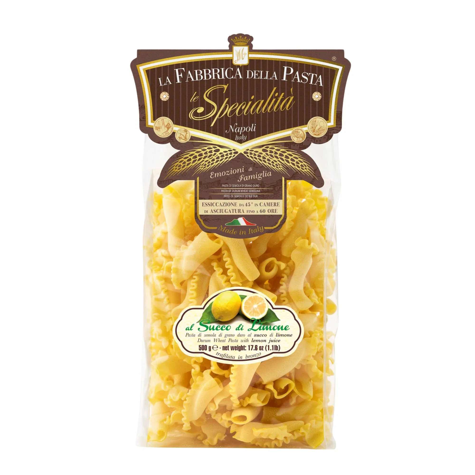 La Fabbrica della Pasta di Gragnano – Gigli della Costiera al Limone #L771 17.6 oz (500g)