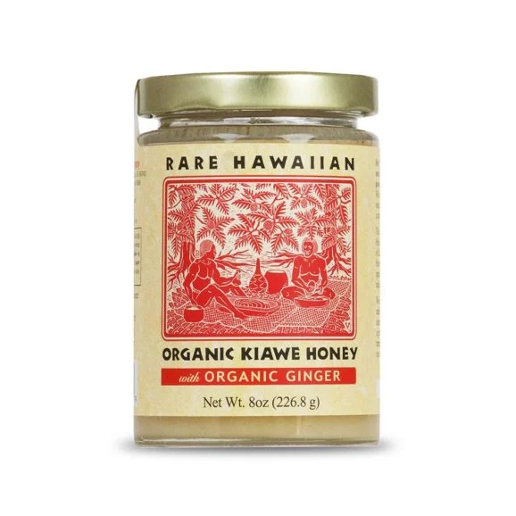 Organic White Kiawe Hawaiian Honey with Ginger