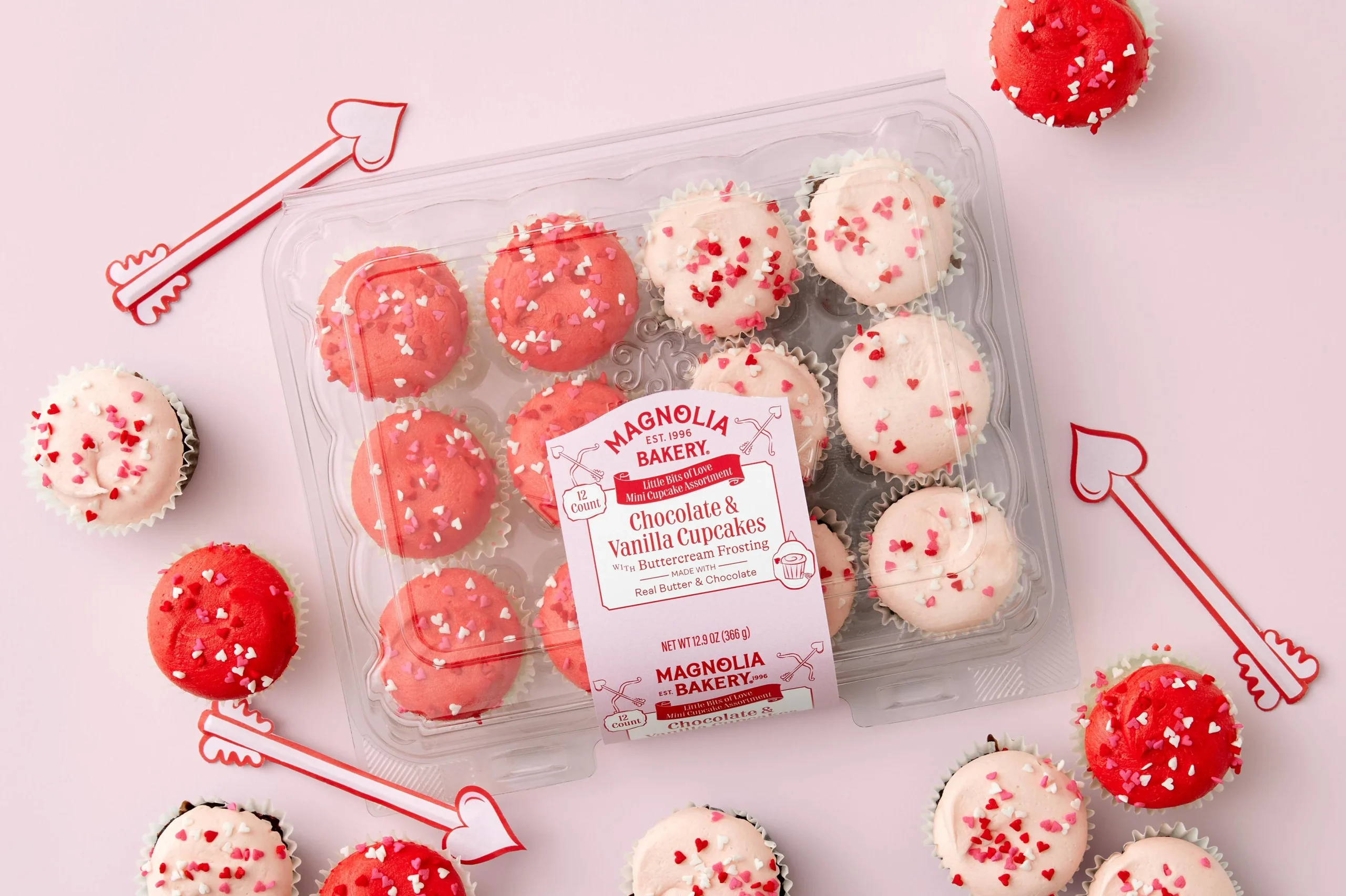 "Little Bits of Love" Mini Cupcakes - 24 Pack