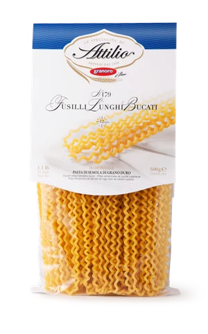 Granoro Attilio Fusilli Lunghi Bucati Pasta #179, 1.1lb