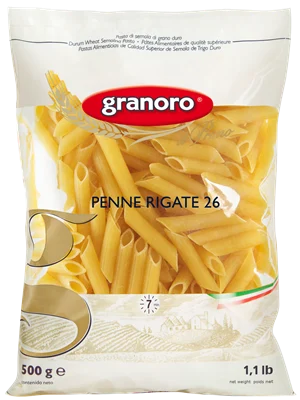 Granoro Pennette Rigate Pasta #26, 1lb