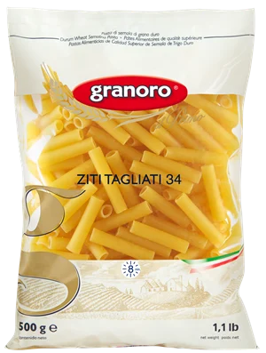 Granoro Cut Ziti Pasta #34, 1lb