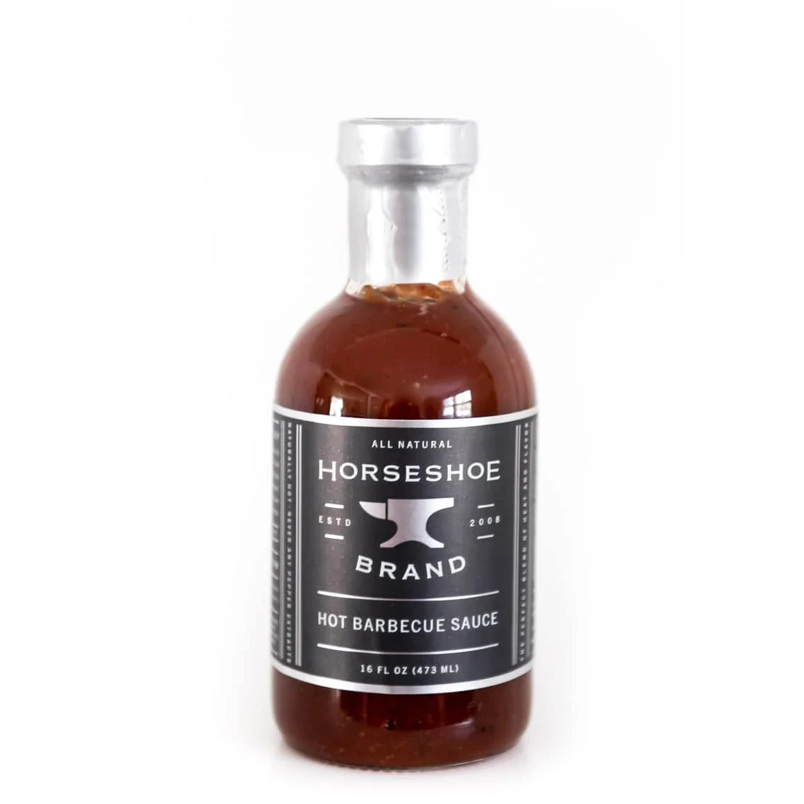 Horseshoe Brand Hot Barbecue Sauce, 16 oz | 473 ml